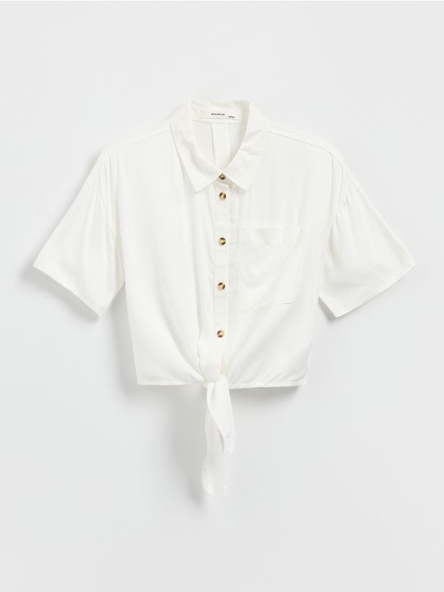 Off-the-shoulder knit blouse - RESERVED