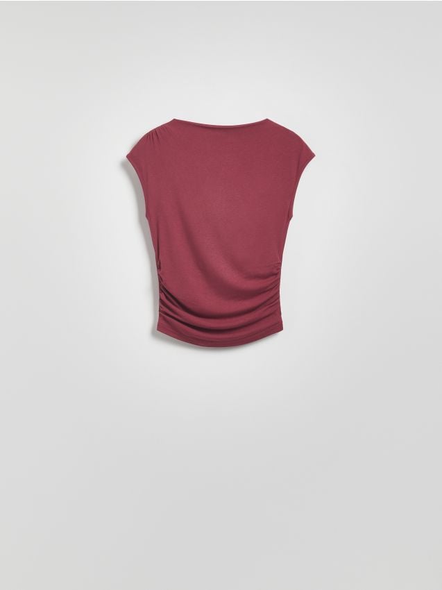 Blouse with drape detail - RESERVED