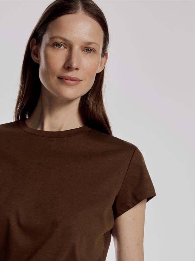 Silk-blend T-shirt - RESERVED