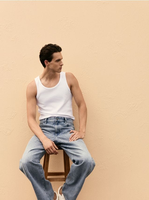 Βαμβακερό tank top - RESERVED
