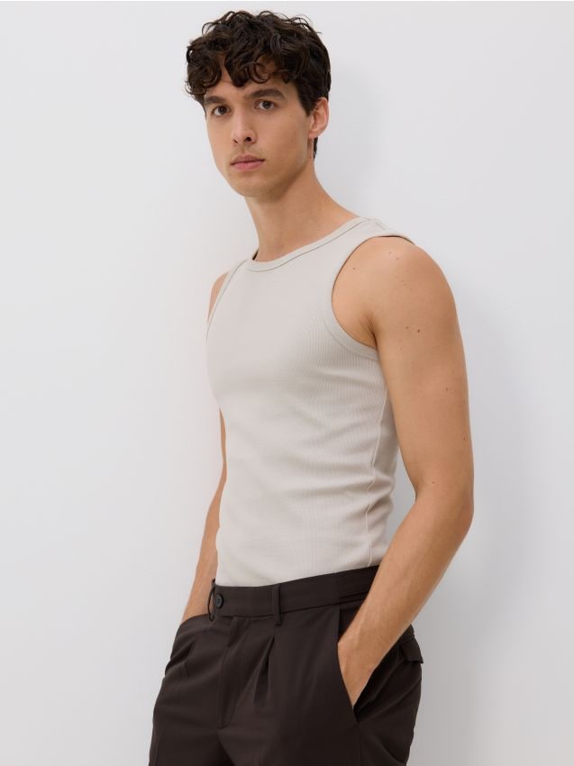 Tank top em algodão - RESERVED