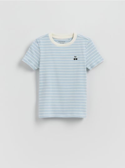 Bawełniany t-shirt w paski