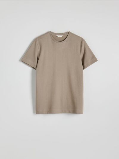 T-shirt regular ze strukturalnej dzianiny