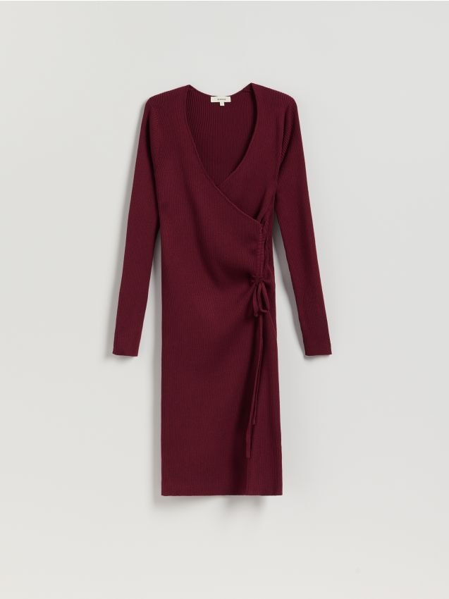 Robe midi en viscose majoritaire - RESERVED