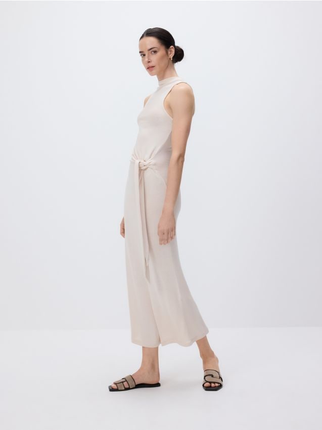Dress with tie detail - RESERVED