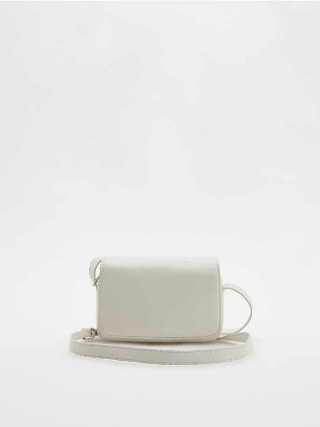 Reserved - poșetă crossbody - crem