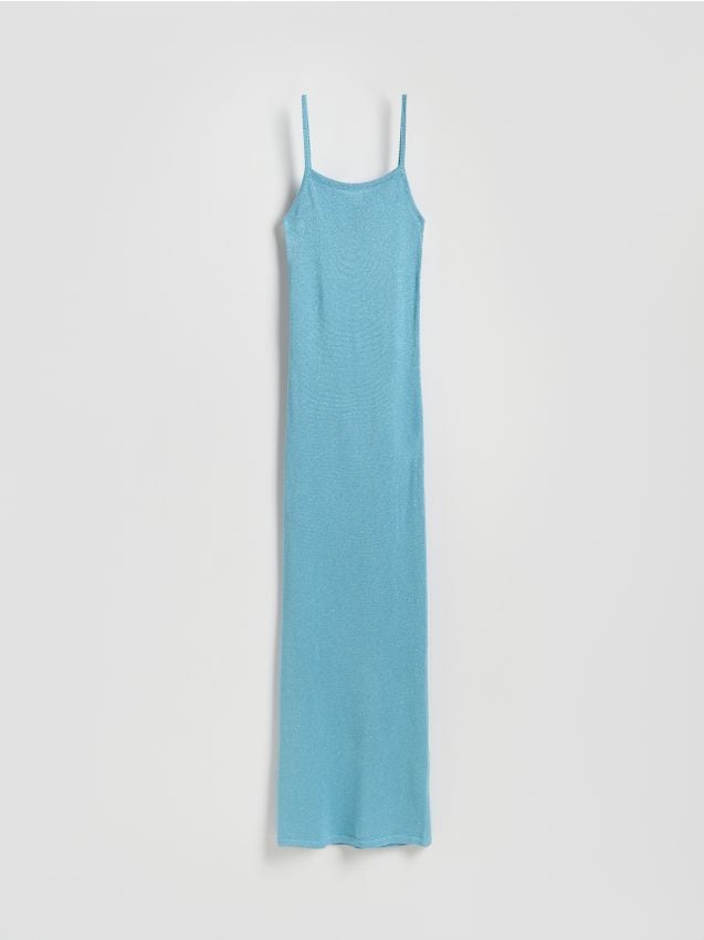 Maxi dress with metallised yarn blend - RESERVED