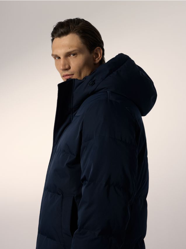 Reserved - Jachetă puf cu Sorona - bleumarin