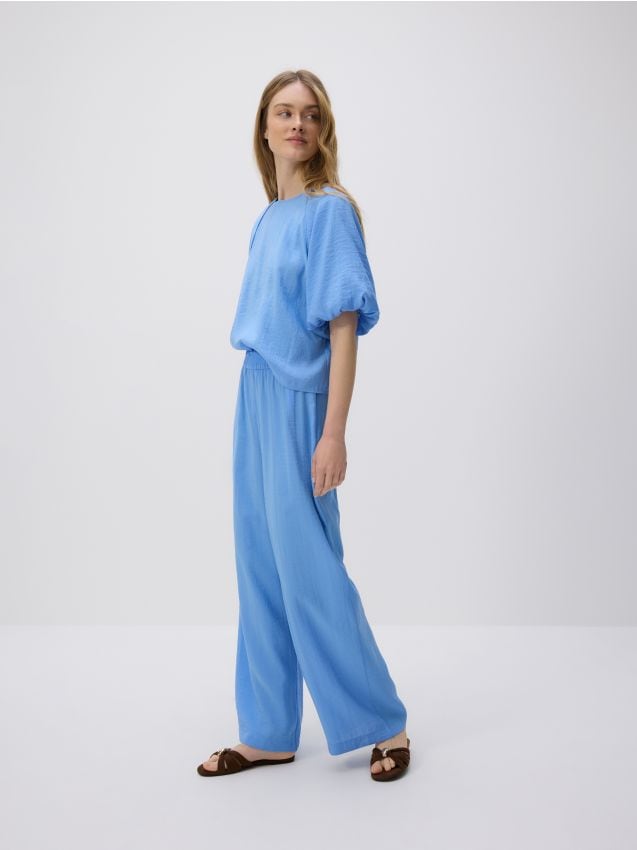 Loose modal blend trousers - RESERVED