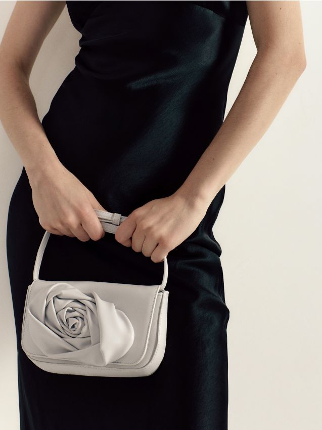 Bag with rose motif - RESERVED