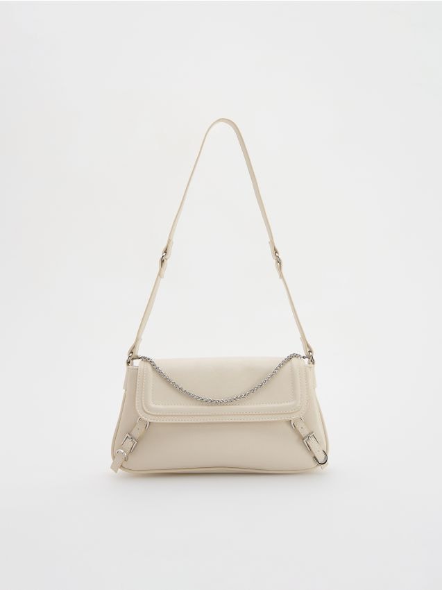 Reserved - geantă crossbody - crem