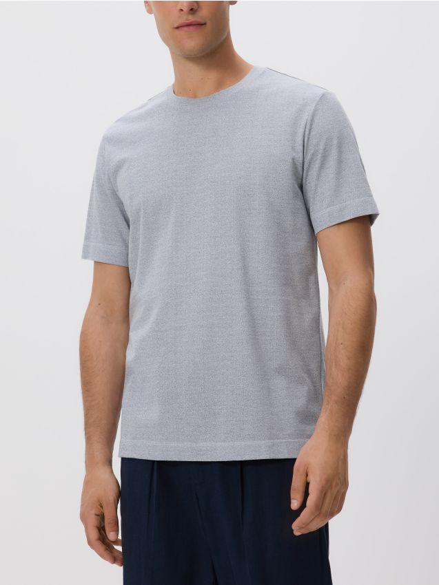 Regular fit mercerised cotton rich T-shirt - RESERVED