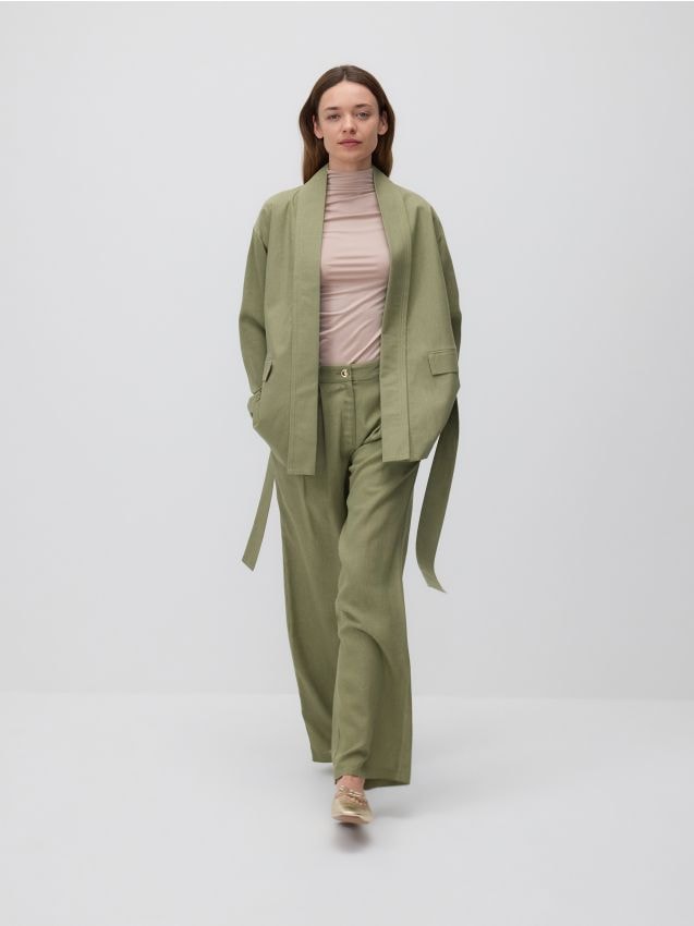 Pantalon en lin mélangé - RESERVED