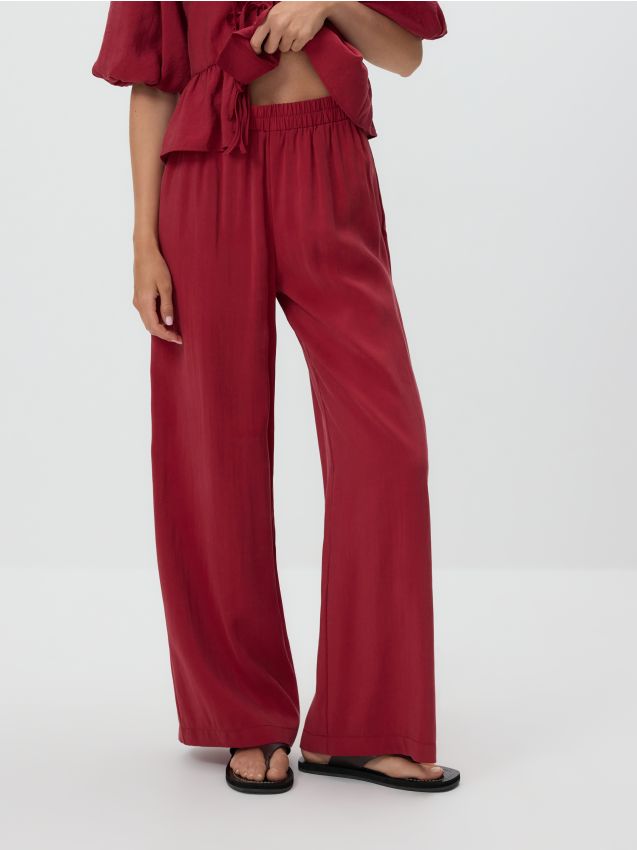 Loose modal blend trousers - RESERVED