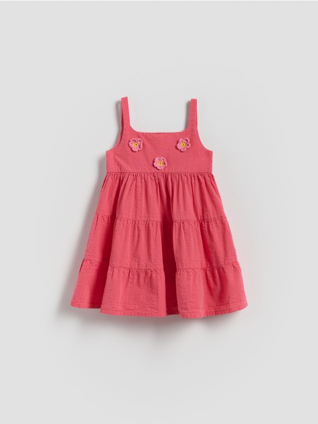 Reserved - Rochie cu bretele - roz-aprins