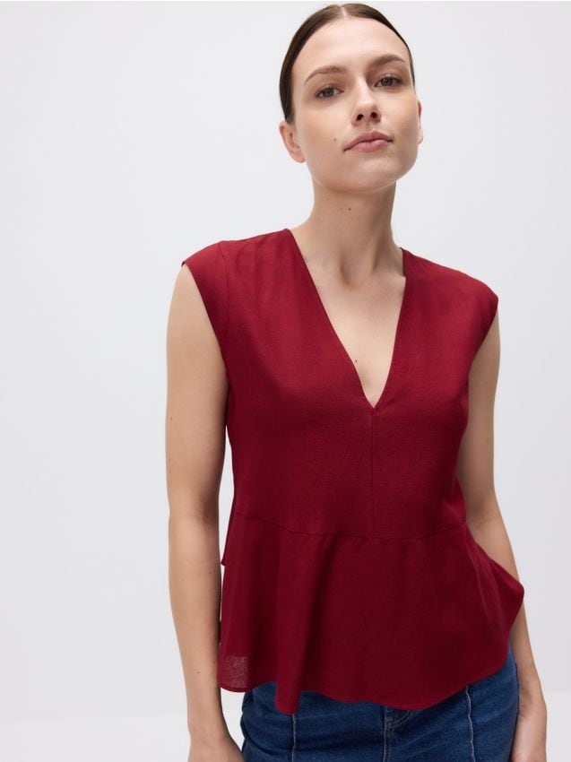 Back tie blouse - RESERVED