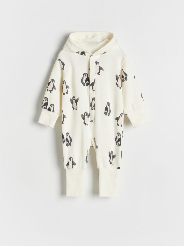 Reserved - BABIES` JUMPSUIT - crem