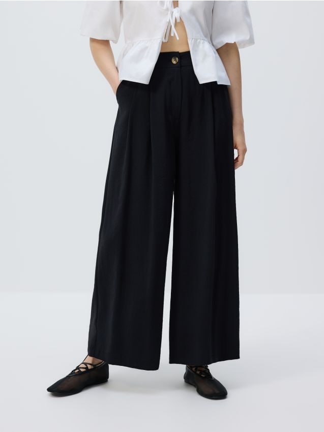 Pantalon large en modal - RESERVED