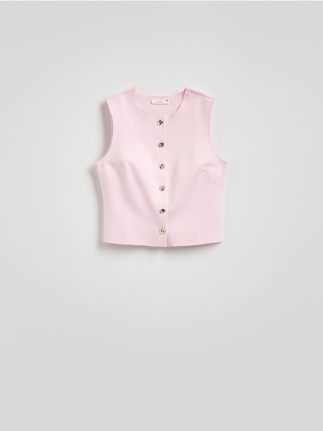 Vest with decorative buttons - RESERVED
