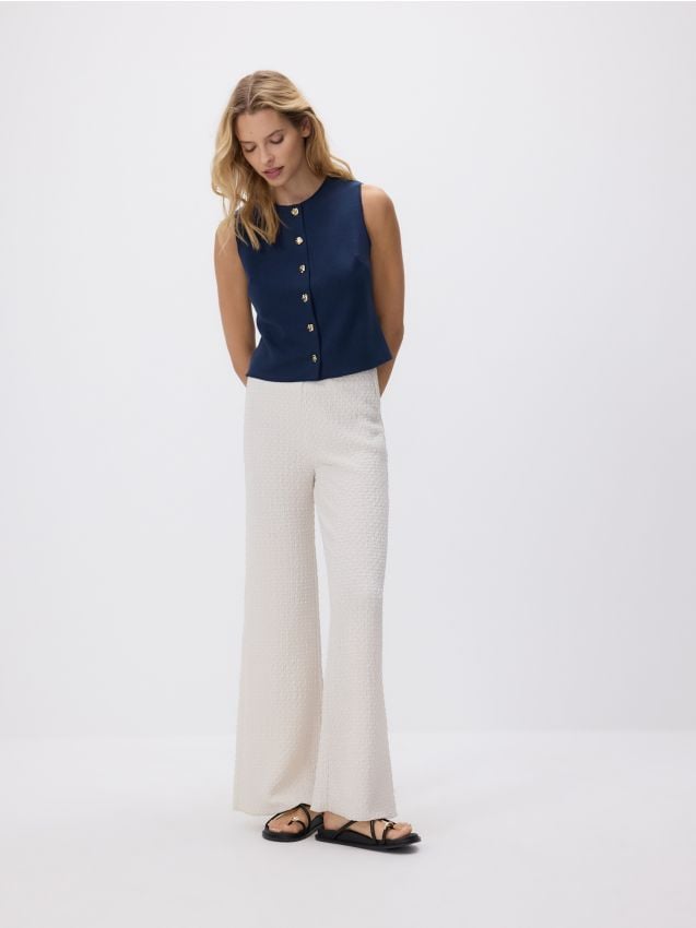 Vest with decorative buttons - RESERVED