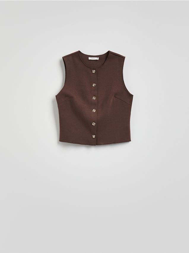 Vest with decorative buttons - RESERVED