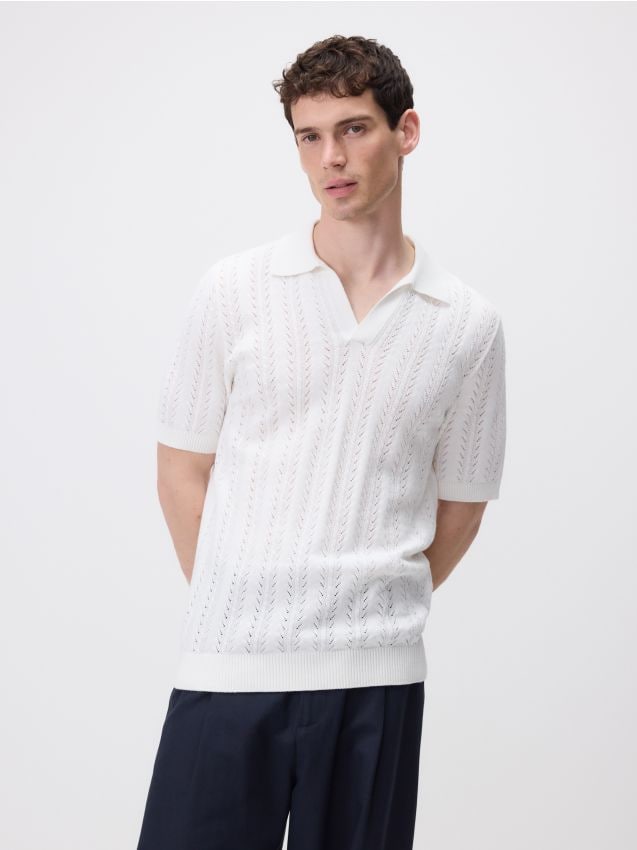 Cotton rich polo jumper - RESERVED
