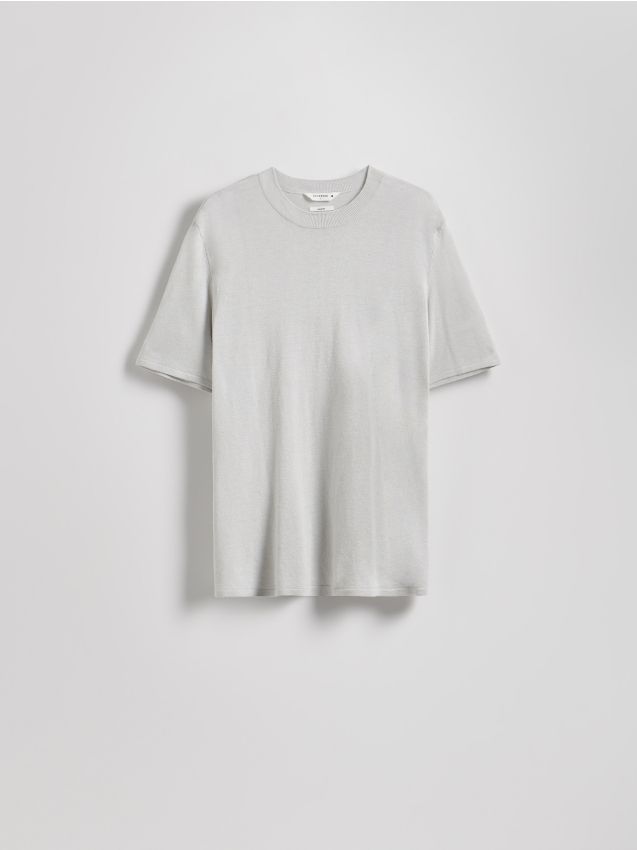 T-shirt van een linnenmix - RESERVED