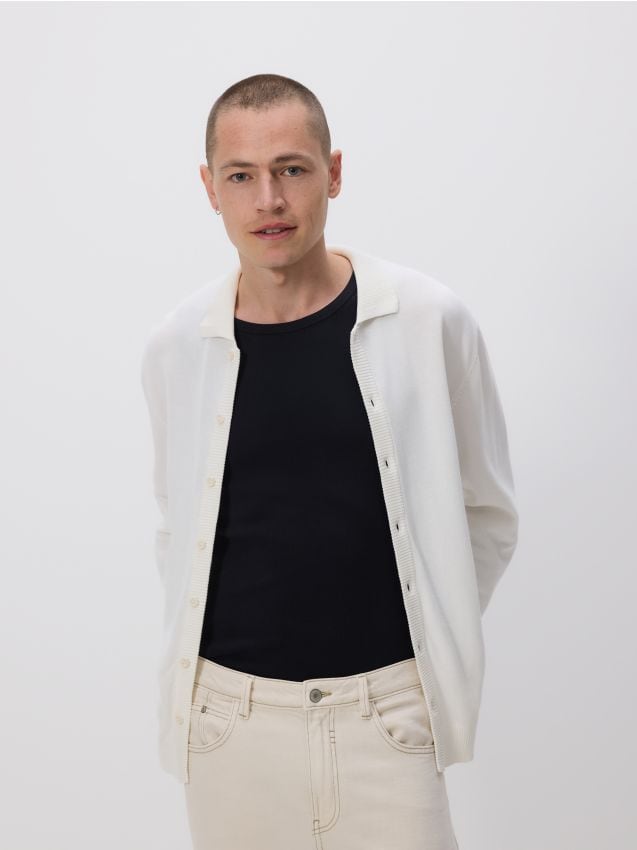 Cotton cardigan - RESERVED