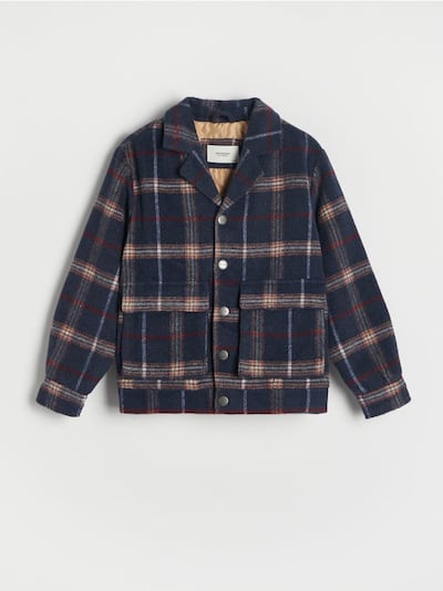 Insulated check jacket