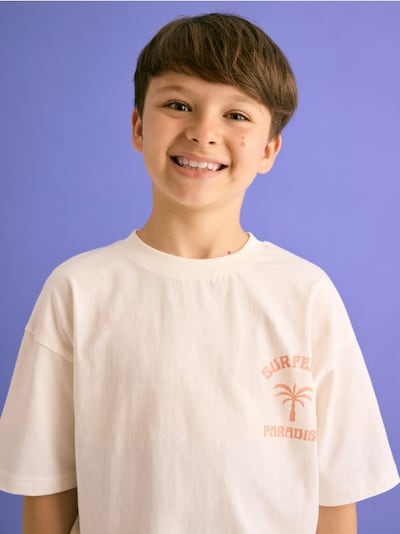 Katoenen T-shirt met opdruk
