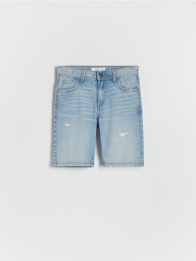Short en jean effet délavé - RESERVED