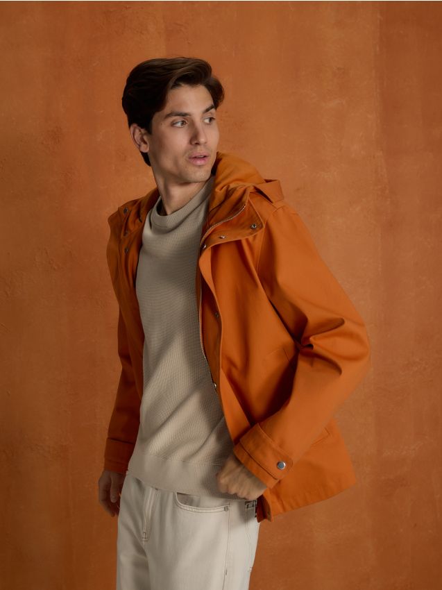Plain hooded jacket - RESERVED