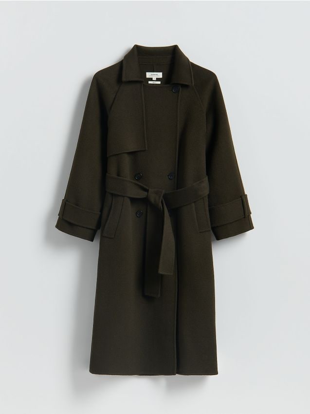 Cappotto in lana fatto a mano