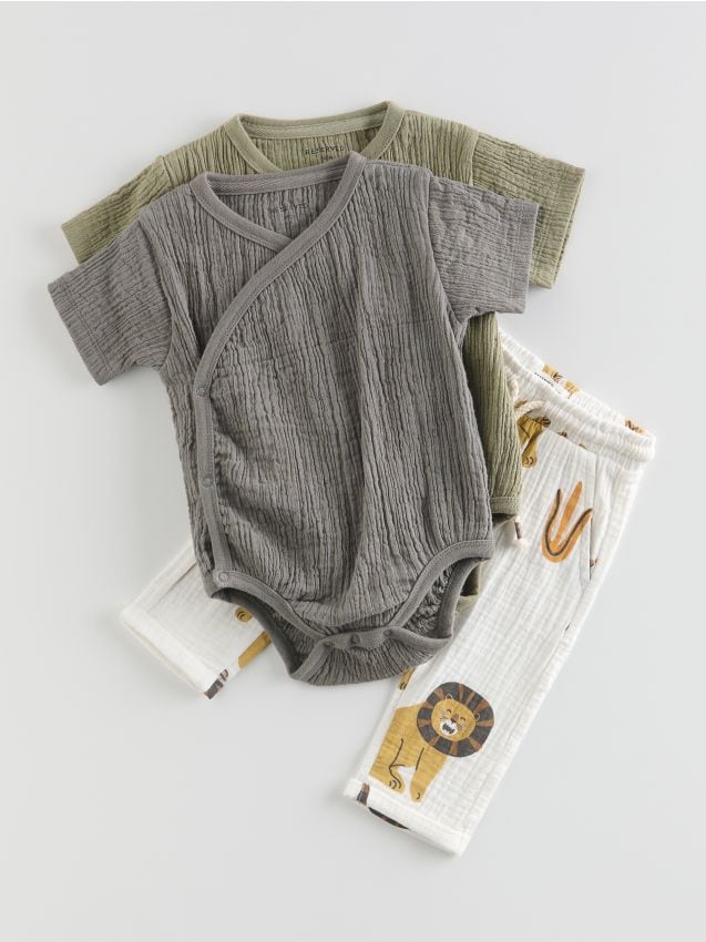 Structural fabric bodysuits 2 pack - RESERVED