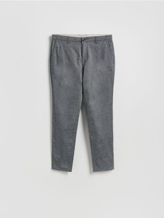 Reserved - Pantaloni chino slim fit - gri-închis