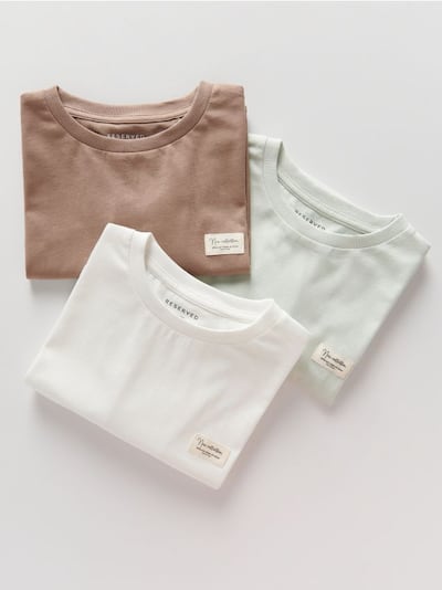 Oversize-T-Shirt aus Baumwolle, 3er-Pack