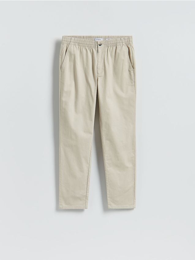 Reserved - Pantaloni jogger slim - crem