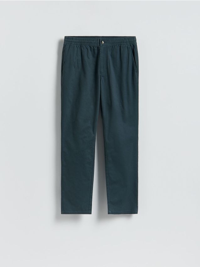 Reserved - Pantaloni jogger slim - Albastru metalizat