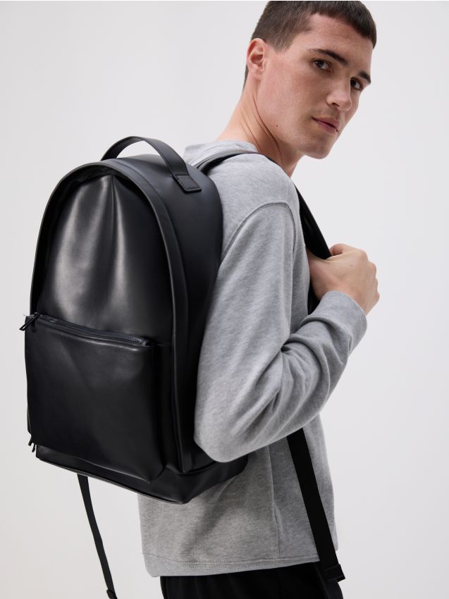 Faux leather backpack - RESERVED