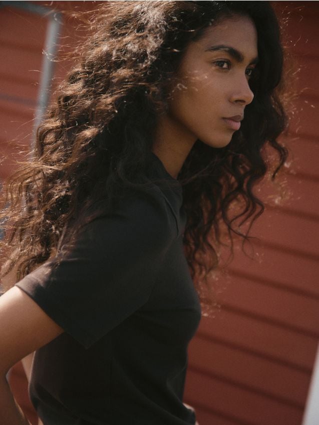 Mercerised organic cotton T-shirt - RESERVED
