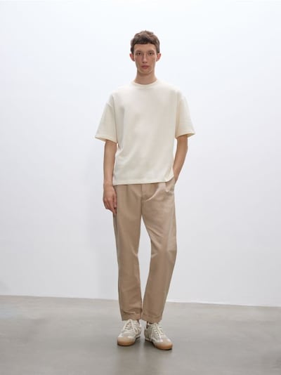 Linen rich chino trousers