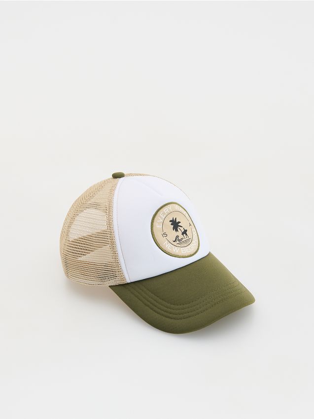 Reserved - BOYS` PEAKED CAP - crem Reserved - BOYS` PEAKED CAP - crem