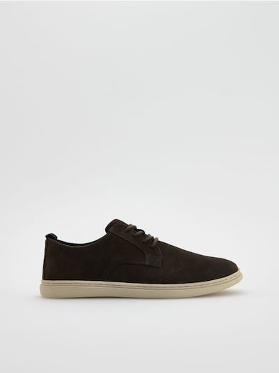 Leather derby shoes