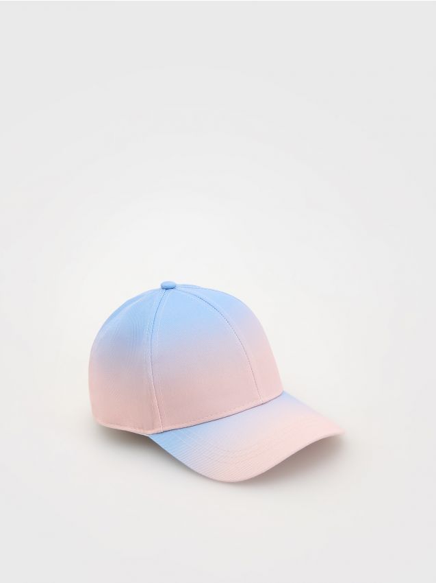Reserved - Șapcă cu efect ombré - roz-pastel
