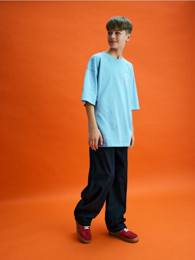 Classic denim baggy trousers - RESERVED