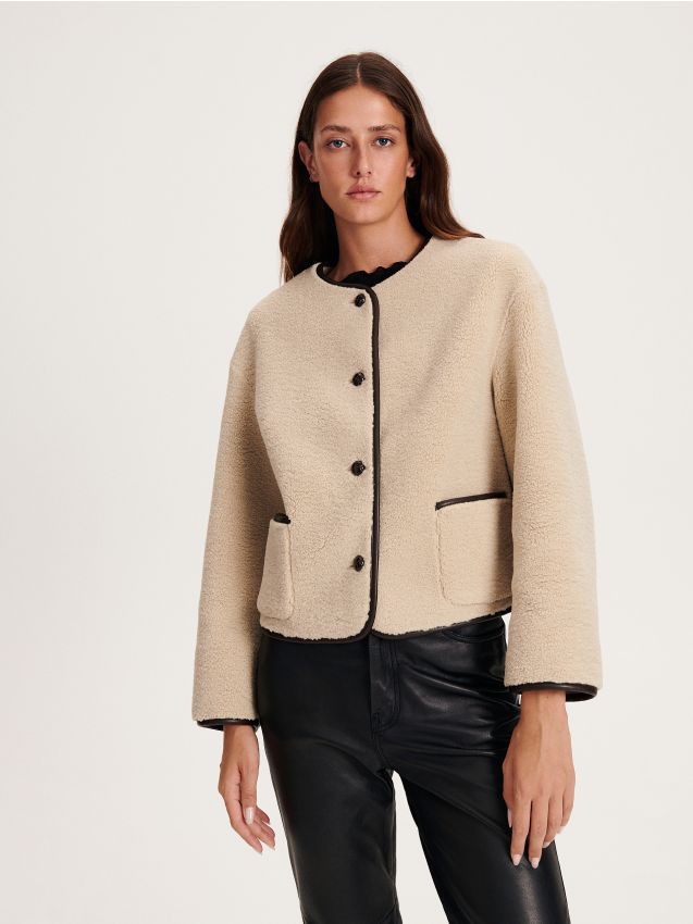 Faux shearling jacket - RESERVED