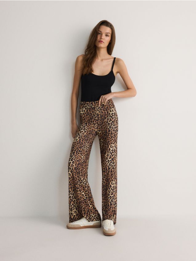 Reserved - ladies` trousers - multicolor