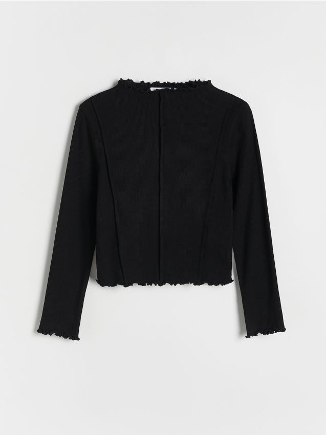 Rib knit T-shirt - RESERVED