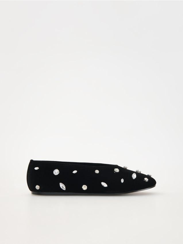 Ballet flats with decorative studs - RESERVED