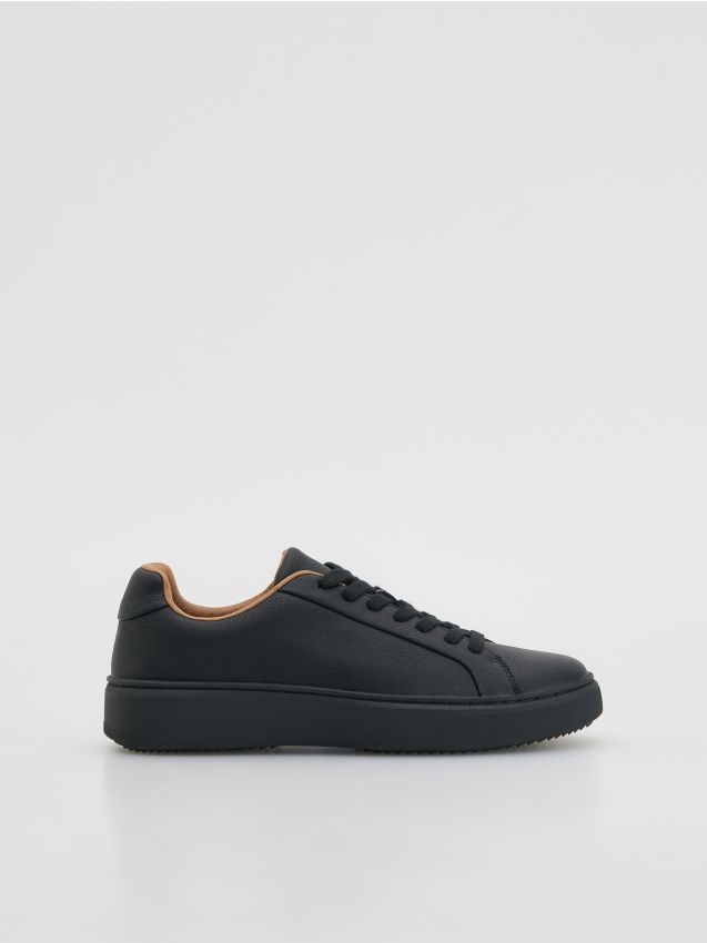 Leather rich sneakers - RESERVED